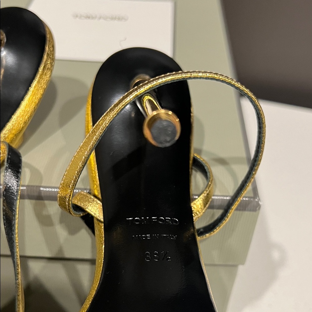 Tom Ford Metallic Gold Heels - Picture 6 of 8